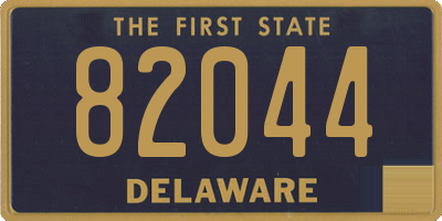 DE license plate 82044