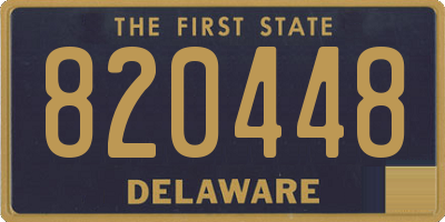 DE license plate 820448