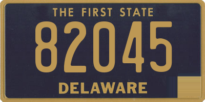 DE license plate 82045