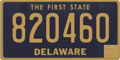 DE license plate 820460