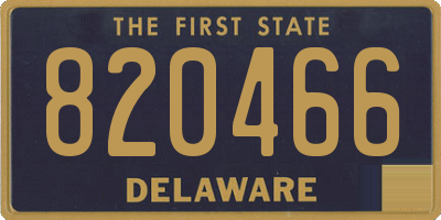 DE license plate 820466