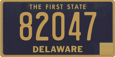 DE license plate 82047