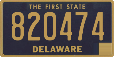 DE license plate 820474