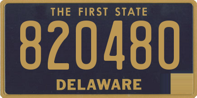 DE license plate 820480