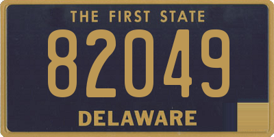 DE license plate 82049
