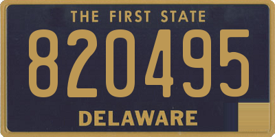 DE license plate 820495