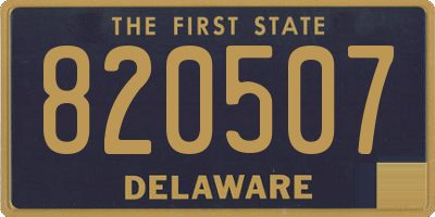 DE license plate 820507