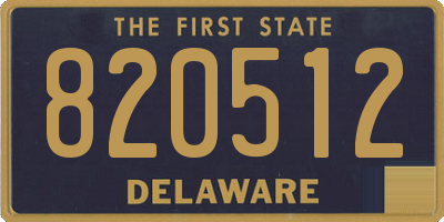DE license plate 820512