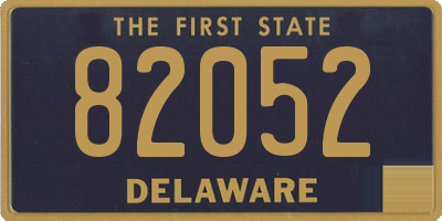 DE license plate 82052