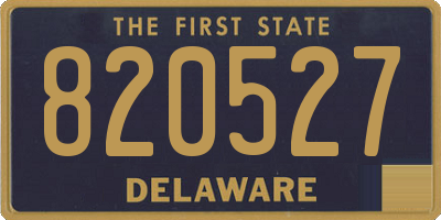 DE license plate 820527