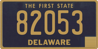 DE license plate 82053
