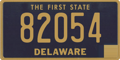 DE license plate 82054