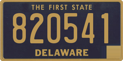 DE license plate 820541