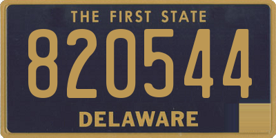 DE license plate 820544