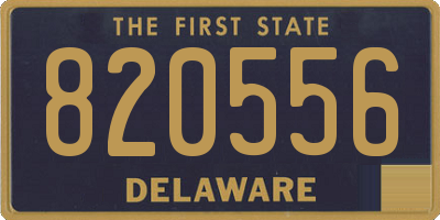 DE license plate 820556
