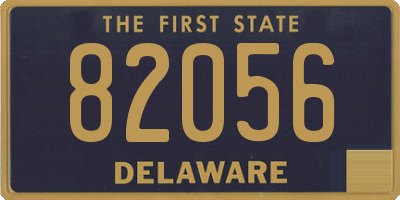 DE license plate 82056