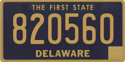 DE license plate 820560