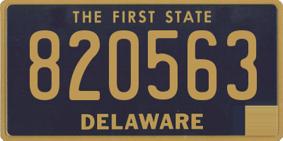 DE license plate 820563