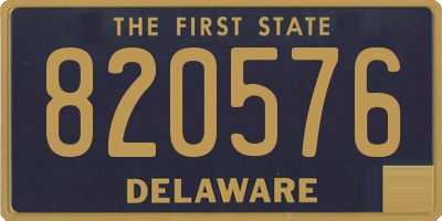DE license plate 820576