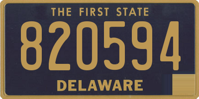 DE license plate 820594