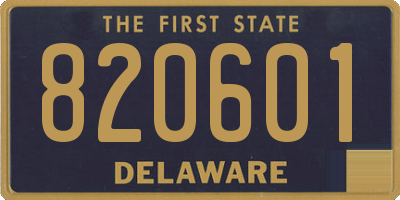 DE license plate 820601