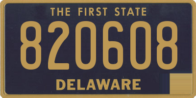 DE license plate 820608