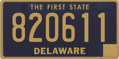 DE license plate 820611