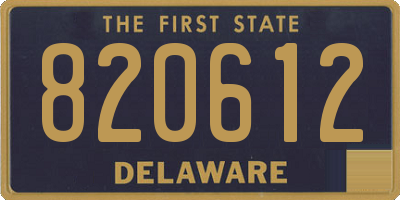 DE license plate 820612
