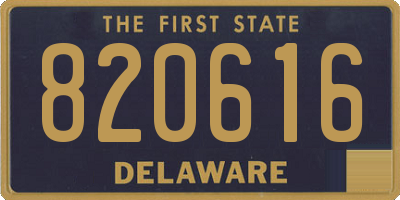 DE license plate 820616