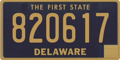 DE license plate 820617