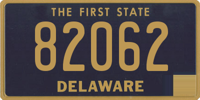 DE license plate 82062