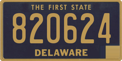 DE license plate 820624