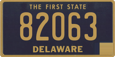 DE license plate 82063