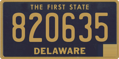 DE license plate 820635