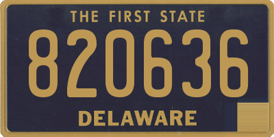 DE license plate 820636