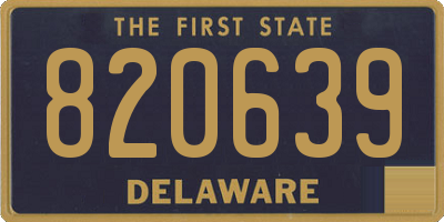 DE license plate 820639