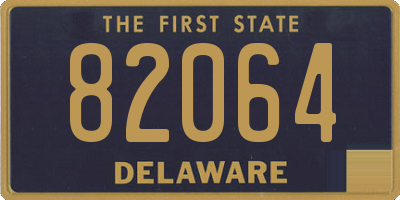 DE license plate 82064