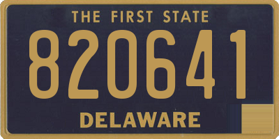 DE license plate 820641