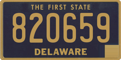 DE license plate 820659