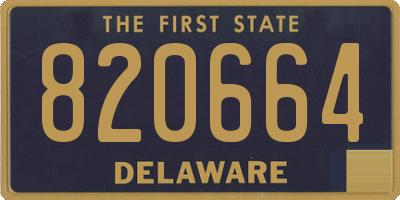 DE license plate 820664