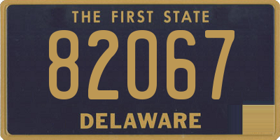 DE license plate 82067