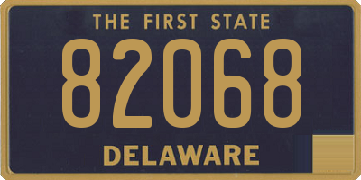 DE license plate 82068