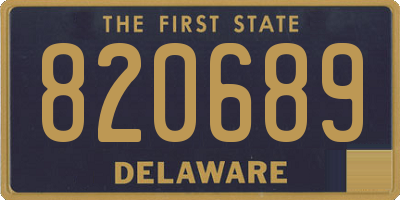 DE license plate 820689