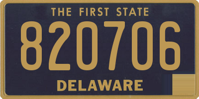 DE license plate 820706