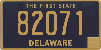 DE license plate 82071