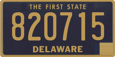 DE license plate 820715