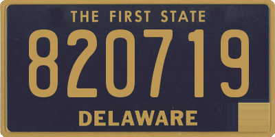 DE license plate 820719