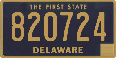 DE license plate 820724
