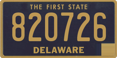 DE license plate 820726