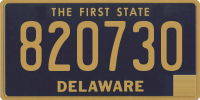 DE license plate 820730
